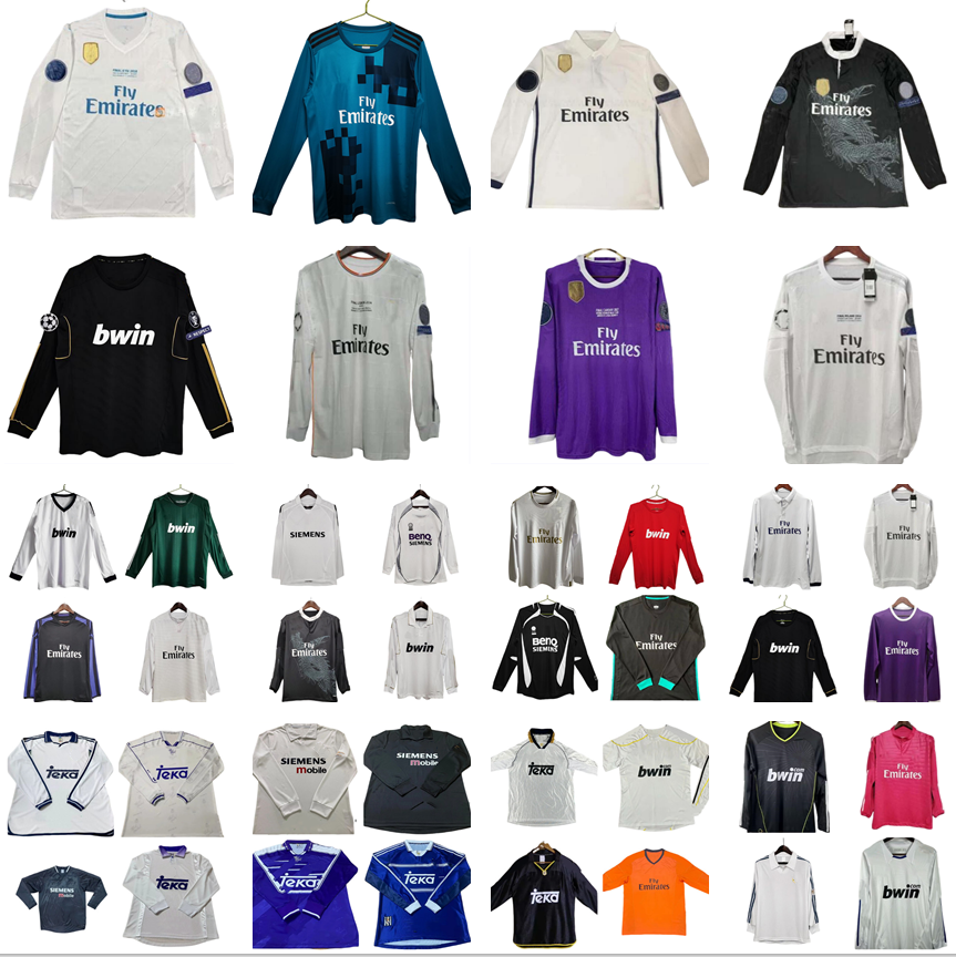 1994 1996 1998 RONALDO Reals Madrid Retro soccer jerseys 10 11 12 13 14 15 16 17 18 SERGIO RAMOS James FIGO RAUL ZIDANE BENZEMA REDONDO MIJATOVIC Vintage football shirt