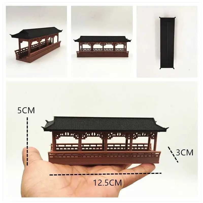 3D-Printed Ancient Architectural Pavilions Boats Bridges Chinese-Style Architectural Decorative Model And Small Family OrnamentsT260415