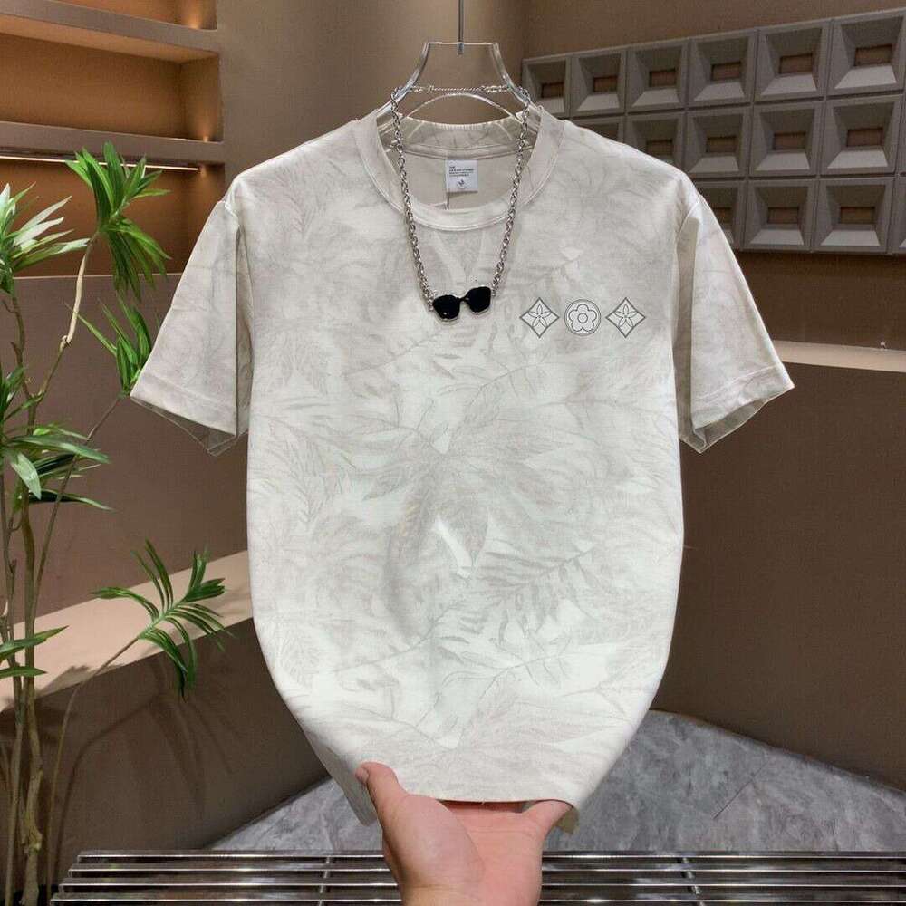 Luxury Brand Designer Clothes Carefully Selected Summer American Retro Tie-Dye Printed Casual Short-Sleeve T-Shirt For Men, Trendy And Versatile Round