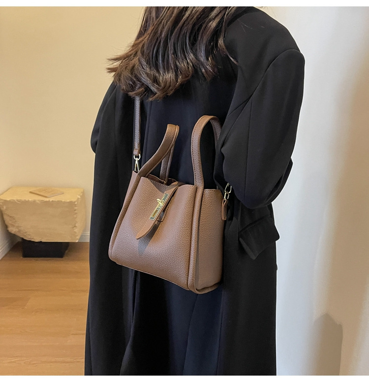 Autumn New Women's Handbag Crossbody Exquisite Basket Light Luxury High-End Bucket Bag
