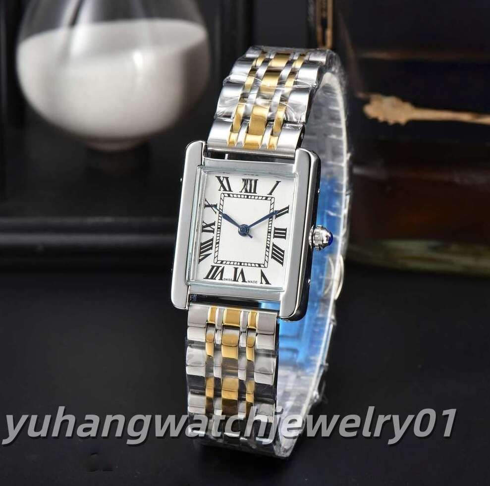 Famous designer watch women fashion minimalist square Roman numeral quartz luminous date display watch women super clone watches YYP