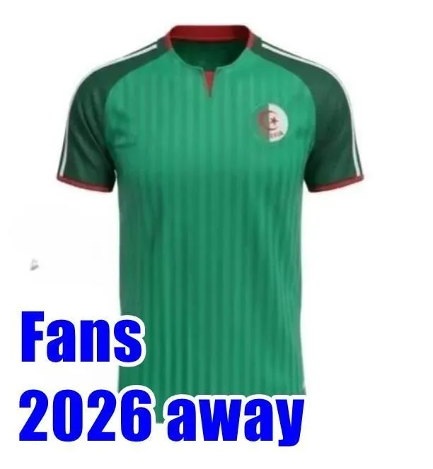 Algeria 2026 World Cup Soccer Jersey 26 27 Gouiri Amoura Hadj Moussa Boudaoui Houssem Aouar Rayan Ait-Nouri Benrahma Ramiz Home Away Camisetas Footbal