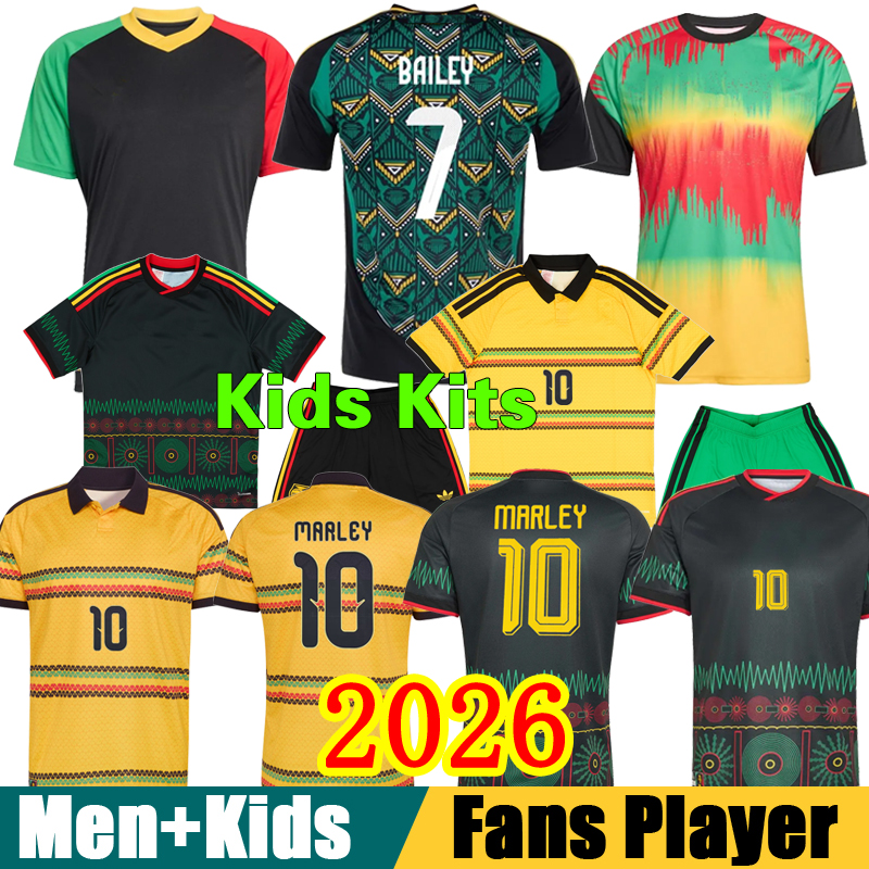 2026 BAILEY Soccer Jersey 26 27 Marley National Team ANTONIO Nicholson MORRISON Kids Kit BLAKE Football Shirt