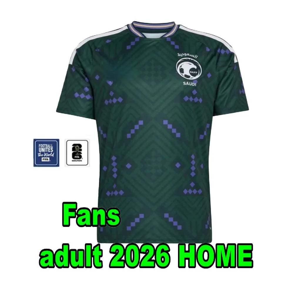 2026 Saudi Arabia world cup socer jersey 26/27 home SALMAN FERAS SALEM football shirt men National team kids kit uniform
