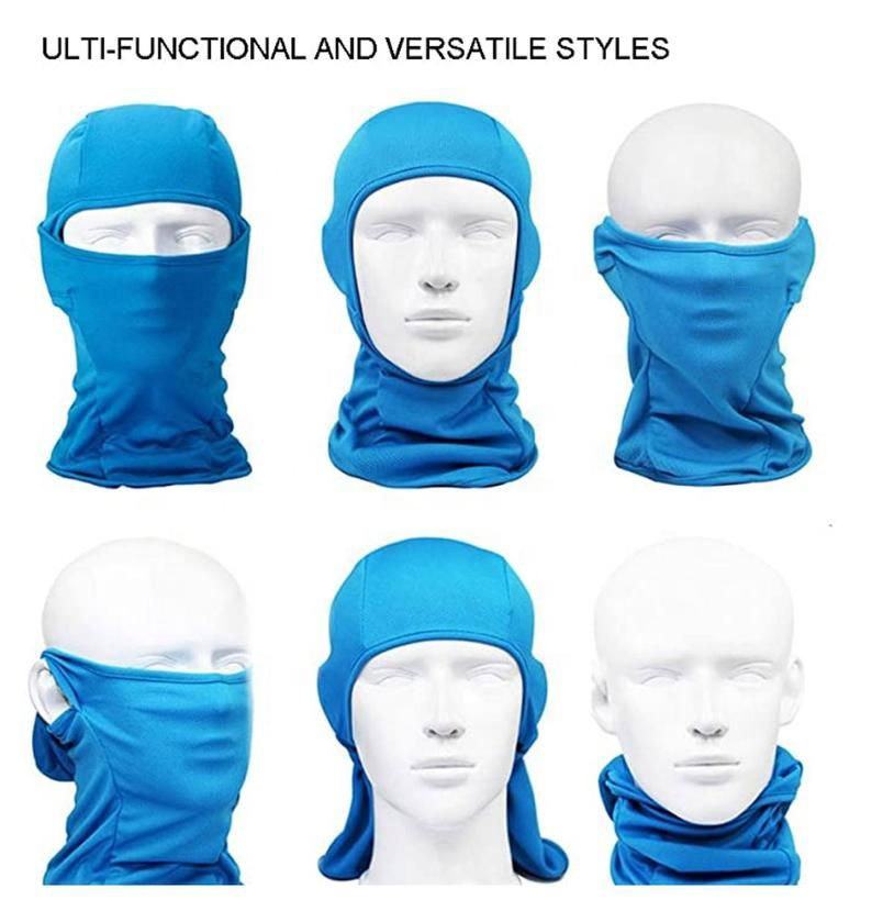 Balaclava full face mask mountaineering camping hunting air gun cap bicycle hood summer men and women ski mask mountaineering scarf can be customized 