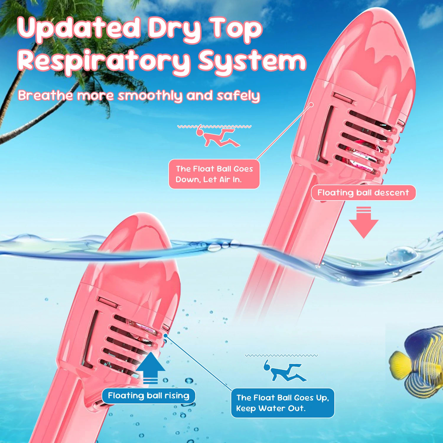Professional Snorkeling Diving Mask Foldable 180 Degree Underwater Scuba Full Face Snorkel Mask Anti Fog Goggles for Kids Swim 260414