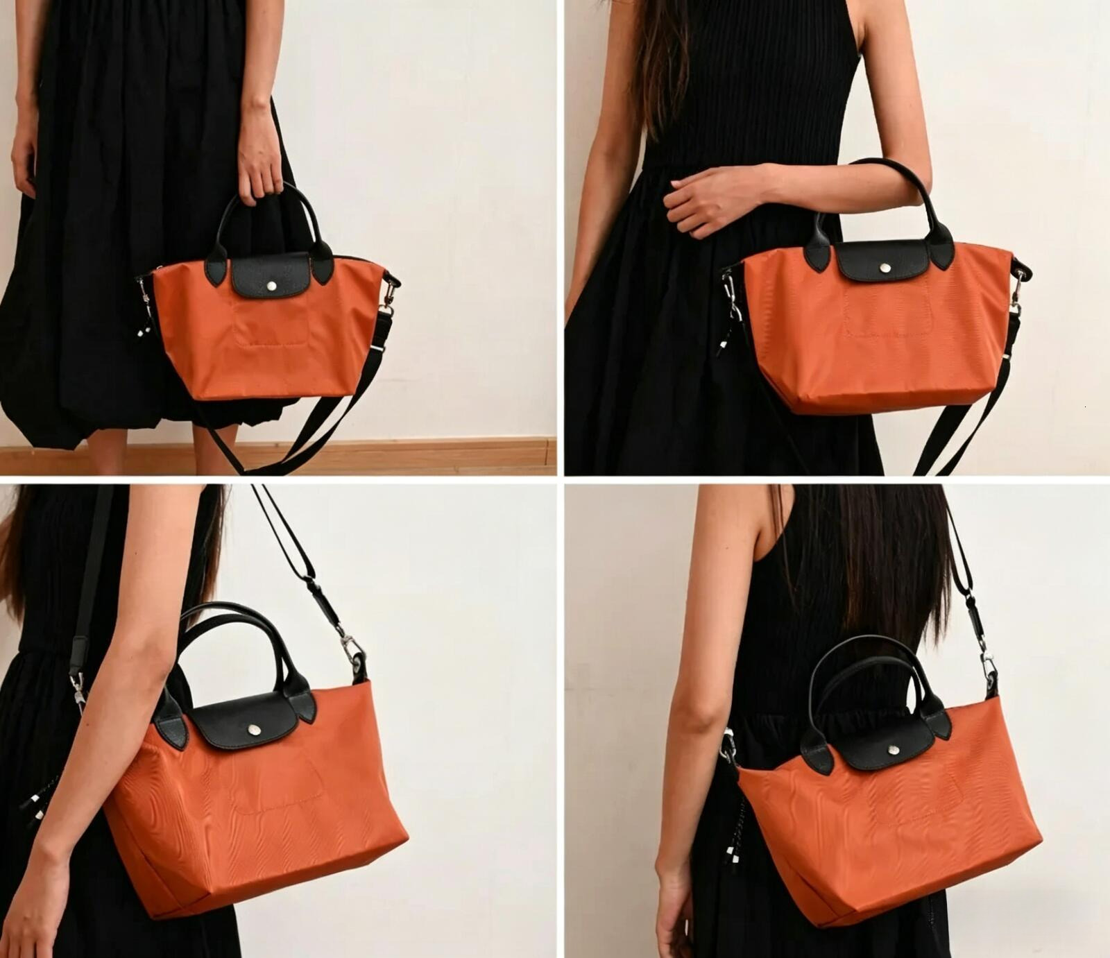 Nylon Shoulder Bags Energy Dumplings Totes Waterproof Oxford Commuter Large Capacity Sports Crossbody Bag Women Light Weight Travel Shopping Cheap Handbags 3561