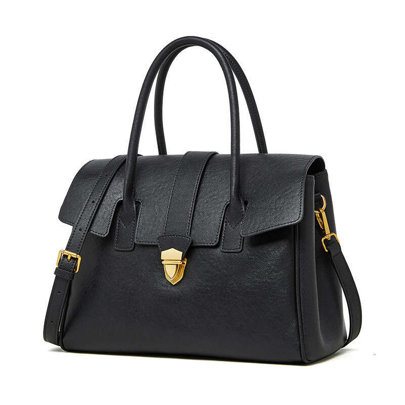 Vintage Genuine Leather Tote Bag for Women New Top Handle Handbag Large Capacity Cowhide Commute Laptop Bag Office Travel Work Bag SENYY