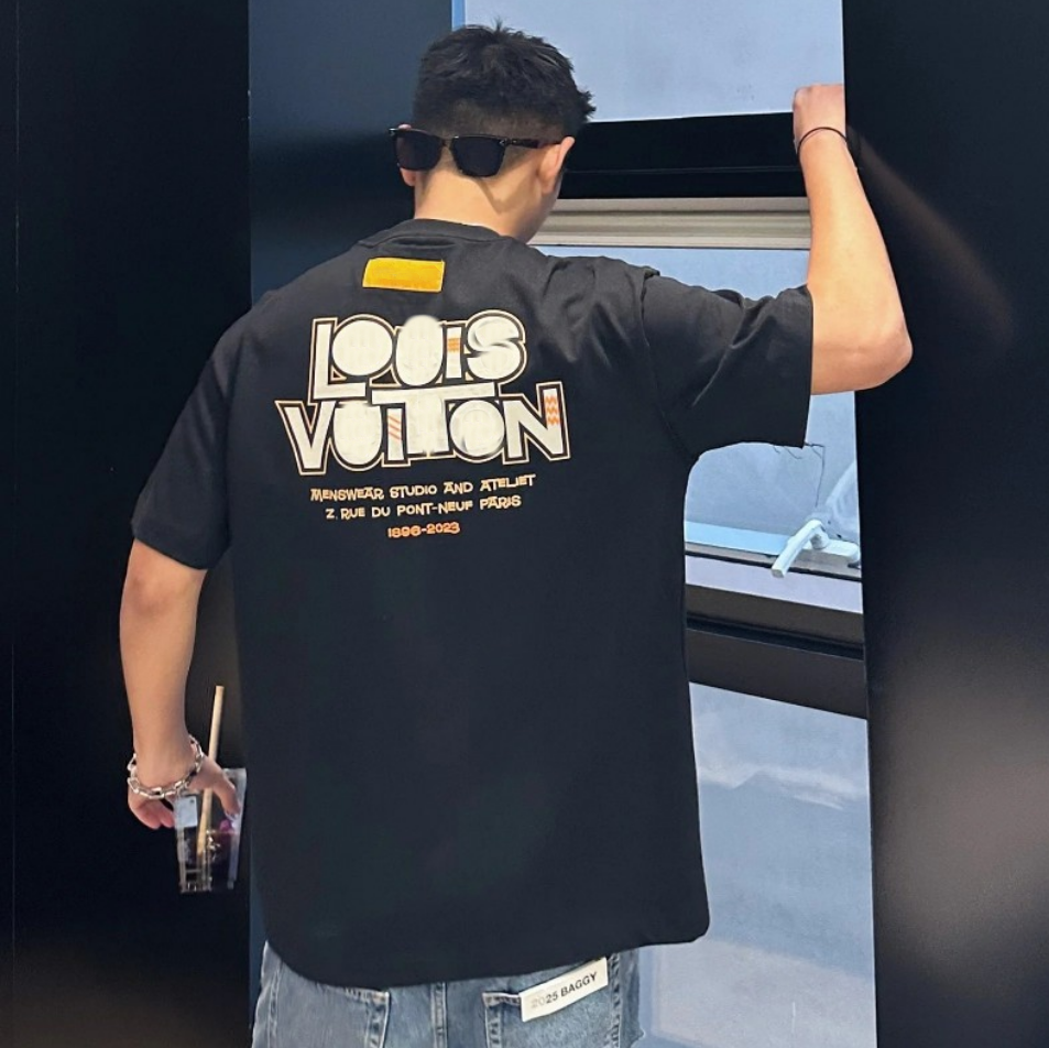 Summer fashion brand men and women designer high quality clothing letter round neck short sleeve men's and women's casual T-shirt tops