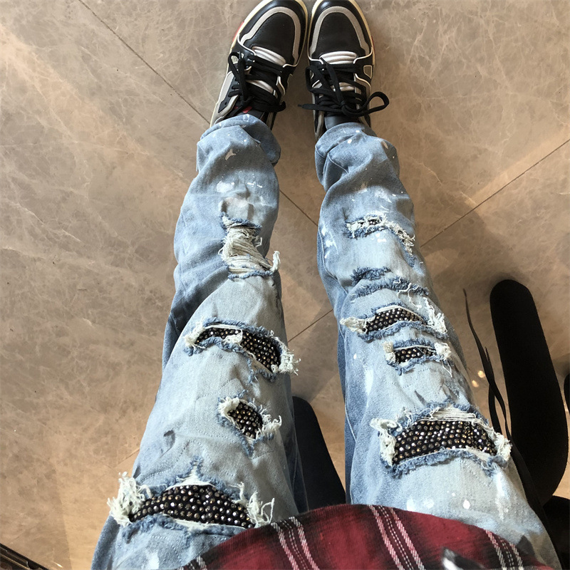 jeans for mens designer Leg Jeans Tapered Jeans Black Wash Jeans Stretch Jeans Patchwork Jeans Formal Jeans Summer Jeans Men's Denim Pants Guys&#