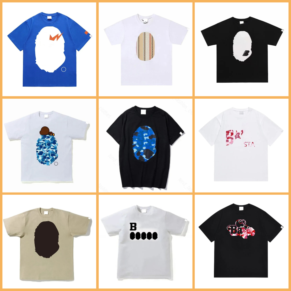 Men's Designer T Shirts High Street Cotton T-shirt Printed Sportwear Fashion Women Shirt Hip Hop Clothes Summer Short Sleeves Tee Loose Youth Street