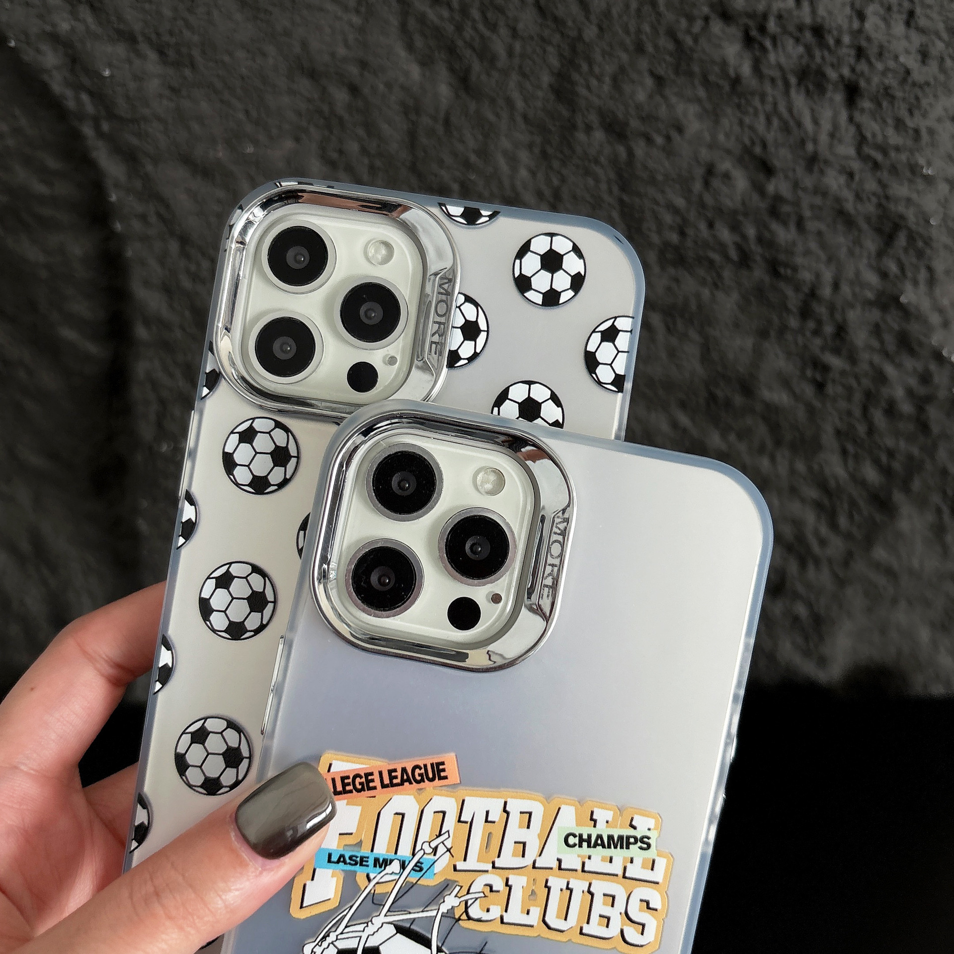 Creative football-themed phone case suitable for iPhone 16 Pro Max, Apple 17 Pro, anti-drop 14 Plus, personalized men's style