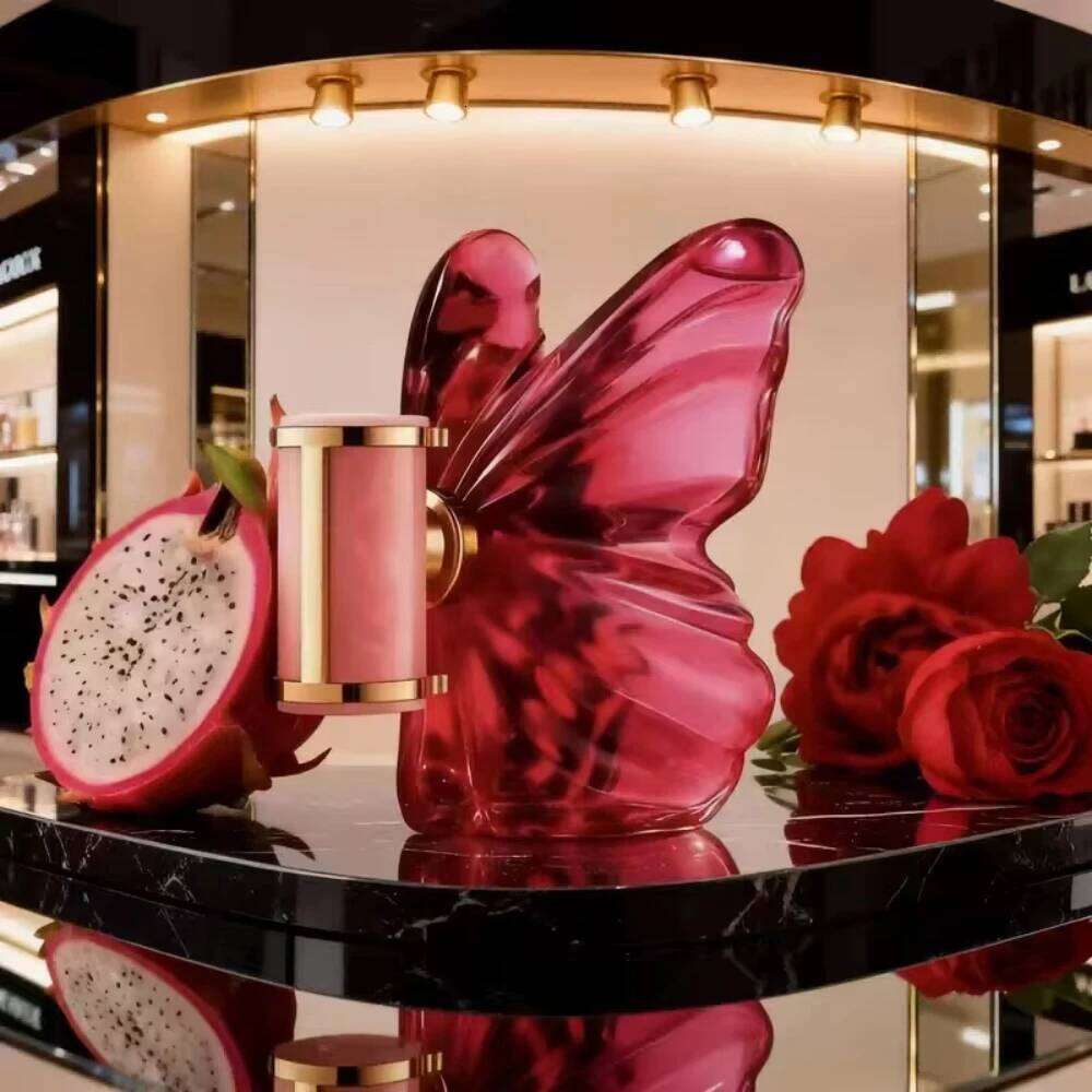 LA Bomba Women's Perfume 2.7oz | Floral & Fruity Scent with Dragon Fruit, Unique Butterfly Design 26L0415