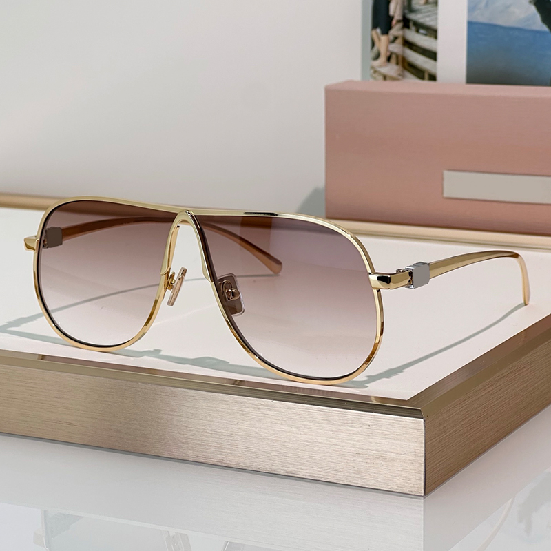 Designer Sunglasses For Women Fashion Metal Frame Ombre Eyewear SMUA56 Luxury Sunglasses Outdoor Goggles UV400 Protection 100% With box