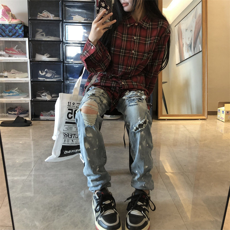 jeans for mens designer Leg Jeans Tapered Jeans Black Wash Jeans Stretch Jeans Patchwork Jeans Formal Jeans Summer Jeans Men's Denim Pants Guys&#