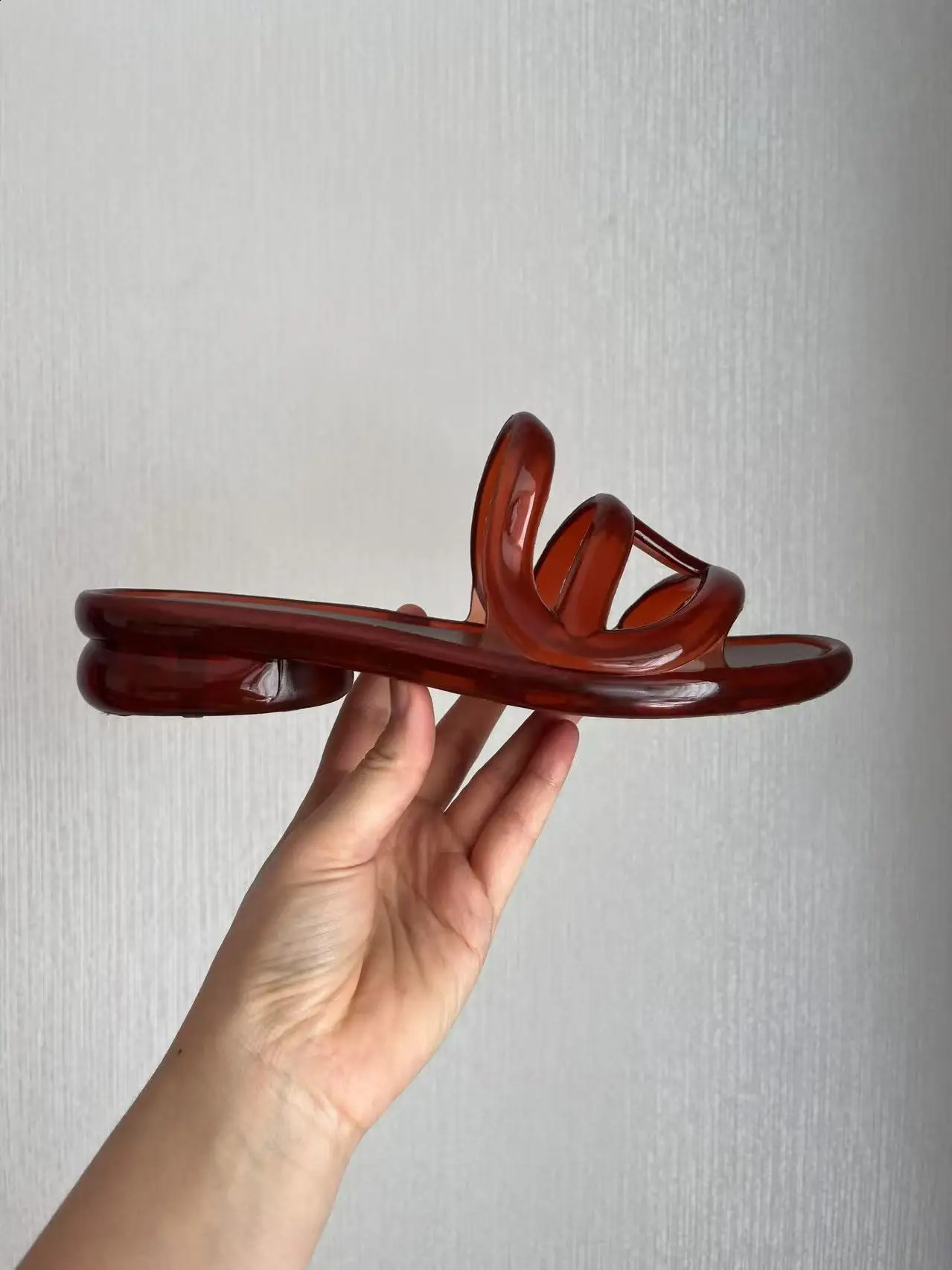 Summer Womens Pvc Slippers Adult Girls Wide Width Thick Bottom 28cm Heels Ladies Anti-slip Beach Shoe Jelly Beach Shoes 260414