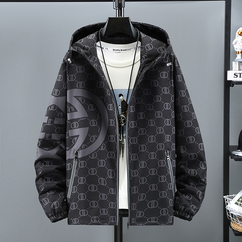 Designer Jacket 2026 New Autumn Men's Fashionable Coat With Reflective Effect Loose Style Coat Luxury Outerwear Outdoor Warmth Preservation