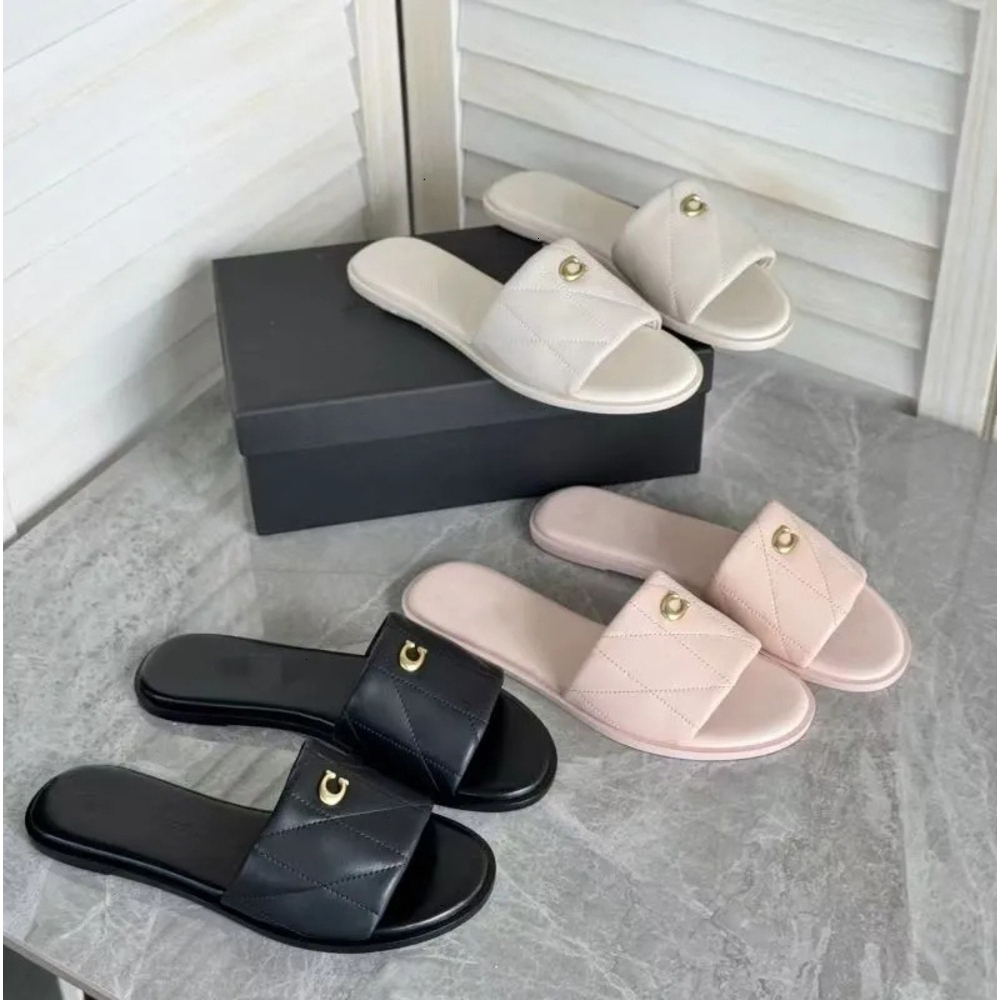 With box slippers Designer slides Summer Outdoor Women Shoes Famous Designer Female Heels Sandals Fashion Slipper for Lady 36-42 01