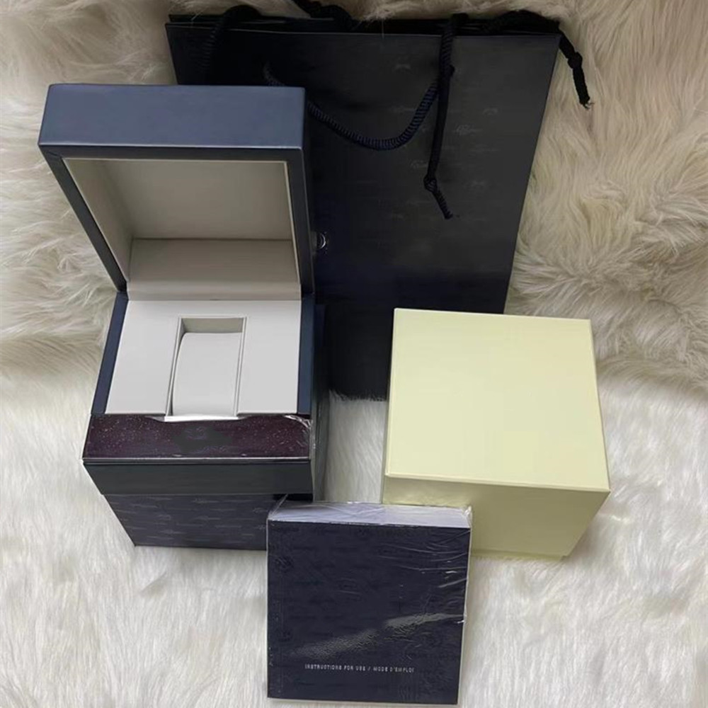 Top Quality Watch Box For Original Brand Watch Square Woody Watch Boxes Booklet Card Tags And Papers