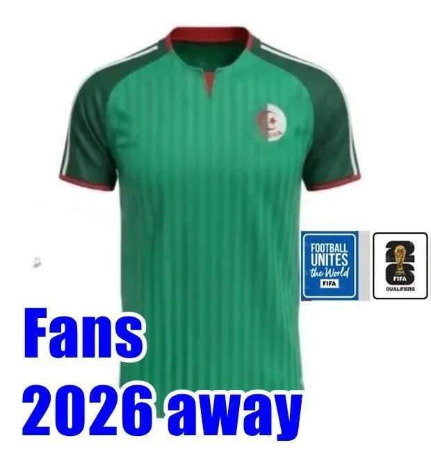Algeria 2026 World Cup Soccer Jersey 26 27 Gouiri Amoura Hadj Moussa Boudaoui Houssem Aouar Rayan Ait-Nouri Benrahma Ramiz Home Away Camisetas Footbal