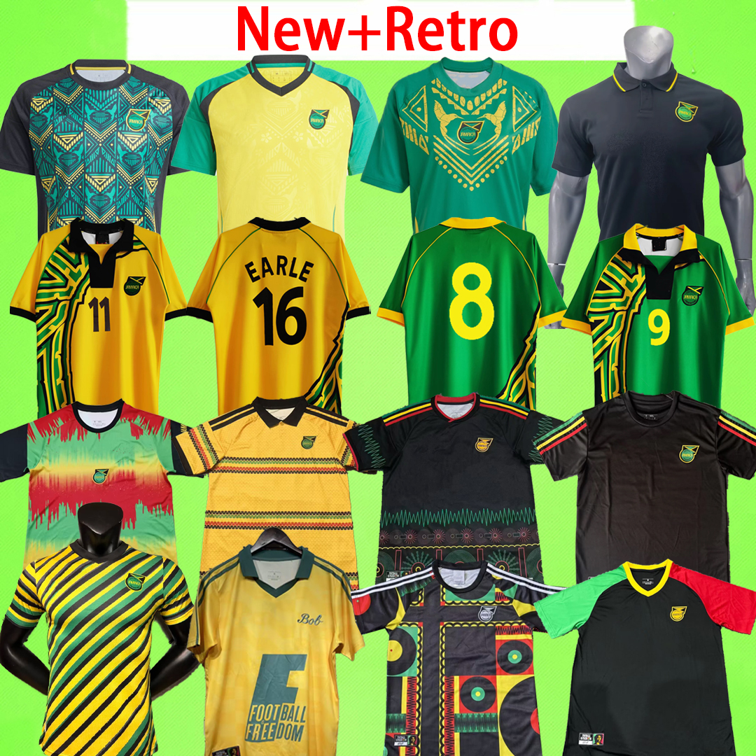 Nuovo + Retro 2026 Maglia Da Calcio Giamaica Tifosi Versione Giocatore Magliett…