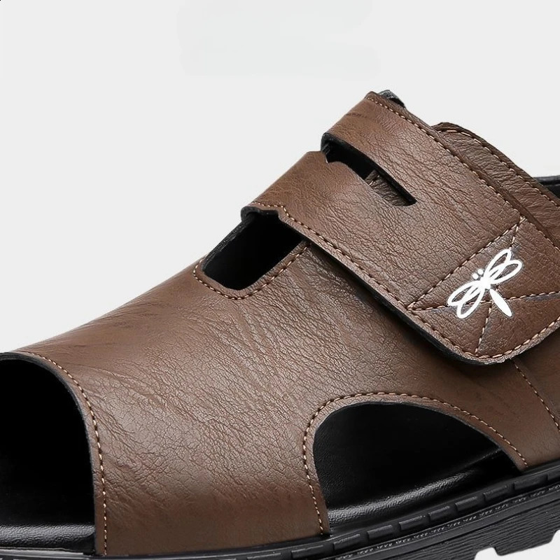 Mens Sandals Fashion Roman Sandals for Men Soft Bottom Comfortable Beach Shoes High Quality Leather Men Casual Shoes 260625 - view 6