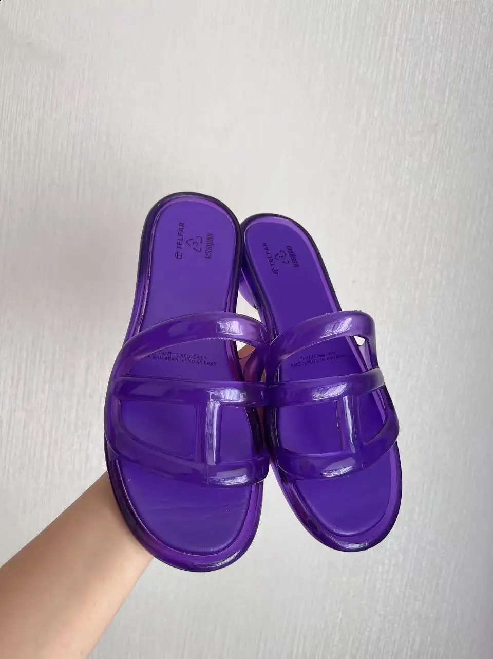 Summer Womens Pvc Slippers Adult Girls Wide Width Thick Bottom 28cm Heels Ladies Anti-slip Beach Shoe Jelly Beach Shoes 260414