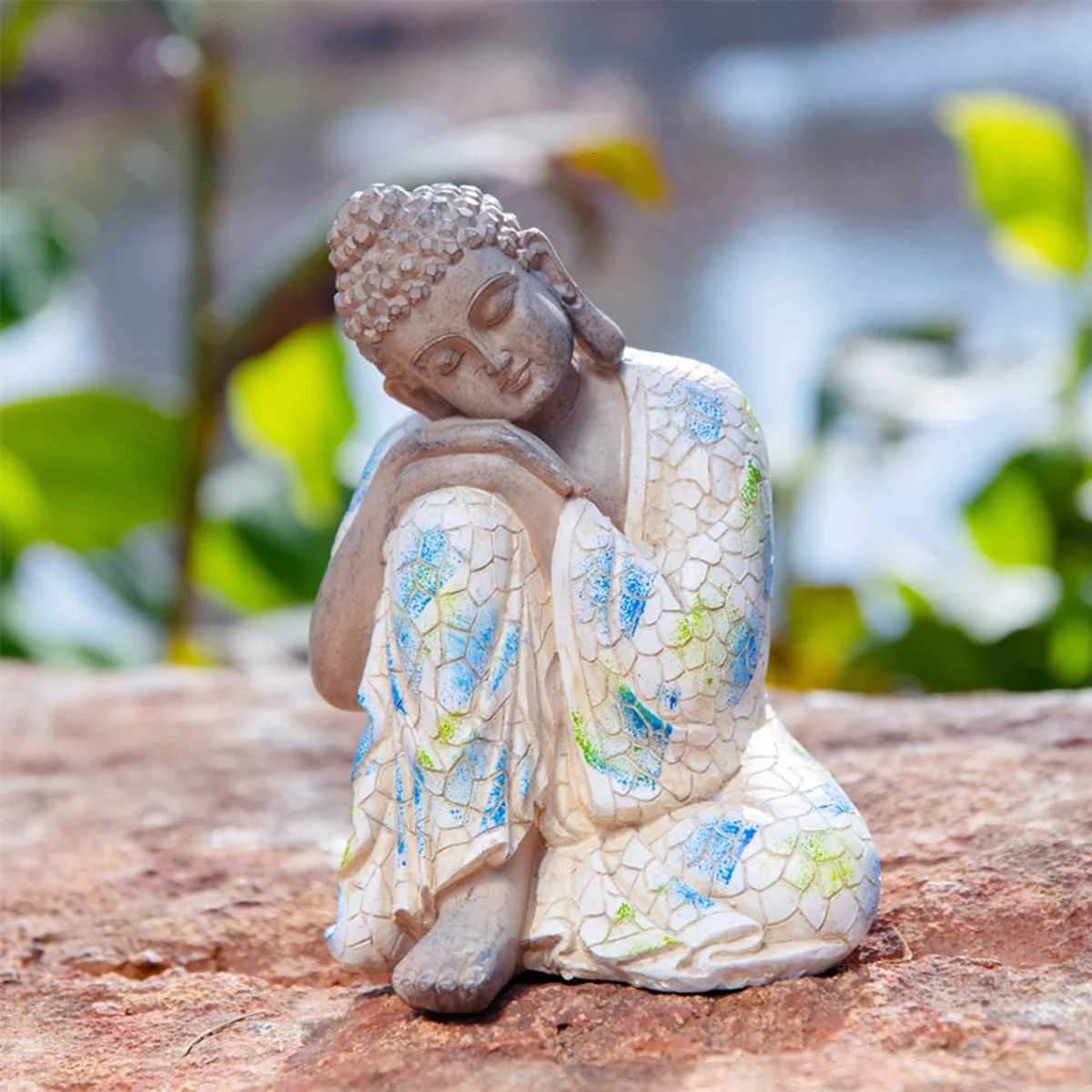 Beautiful Garden Zen Tathgata Small Buddha display a new Chinese style stone tower decoration micro landscape display accessoriT260415