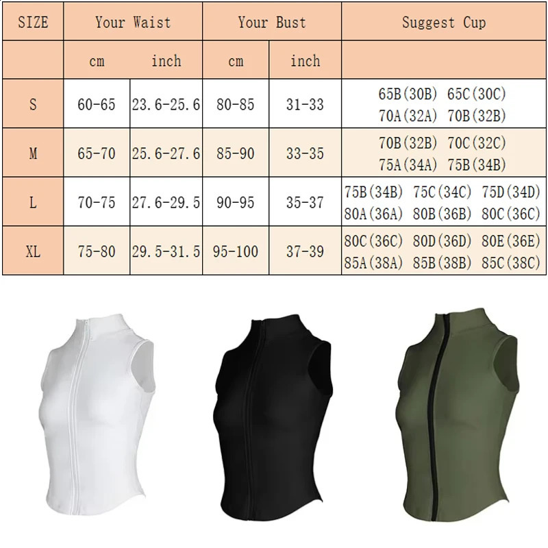 Aiithuug Athletic Zip Up Sweat Vest Jacket Sleeveless Running Yoga Tops High Neck Shirts Sports Top Fitness Women Workout Tops 260413