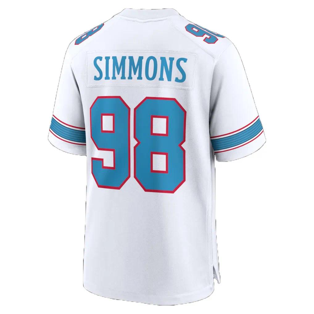 026 Simmons Football Jerseys Ward Pollard Spears Ridley Allen Chestnut Mullings Custom Football Jerseys Mens Womens Youth