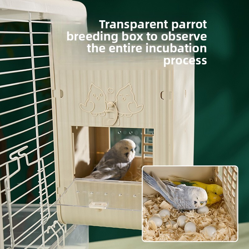 Parrot breeding box, budgerigar black cockatiel, monk kekai parrot, sun conure hanging birdcage accessories, lovebird nest, warm - view 5