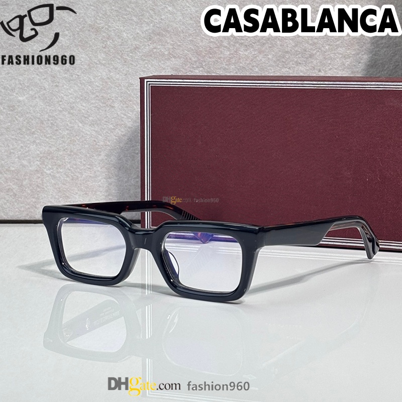 Pure Handmade Luxury Square Acetate Sunglasses Men Women Fashion Design Glasses outdoor UV400 Protection Custimization lunette de soleil occhiali CASABLANCA