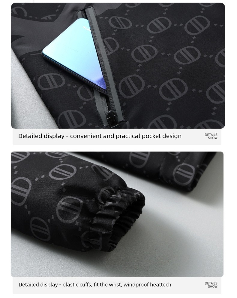 Designer Jacket 2026 New Autumn Men's Fashionable Coat With Reflective Effect Loose Style Coat Luxury Outerwear Outdoor Warmth Preservation