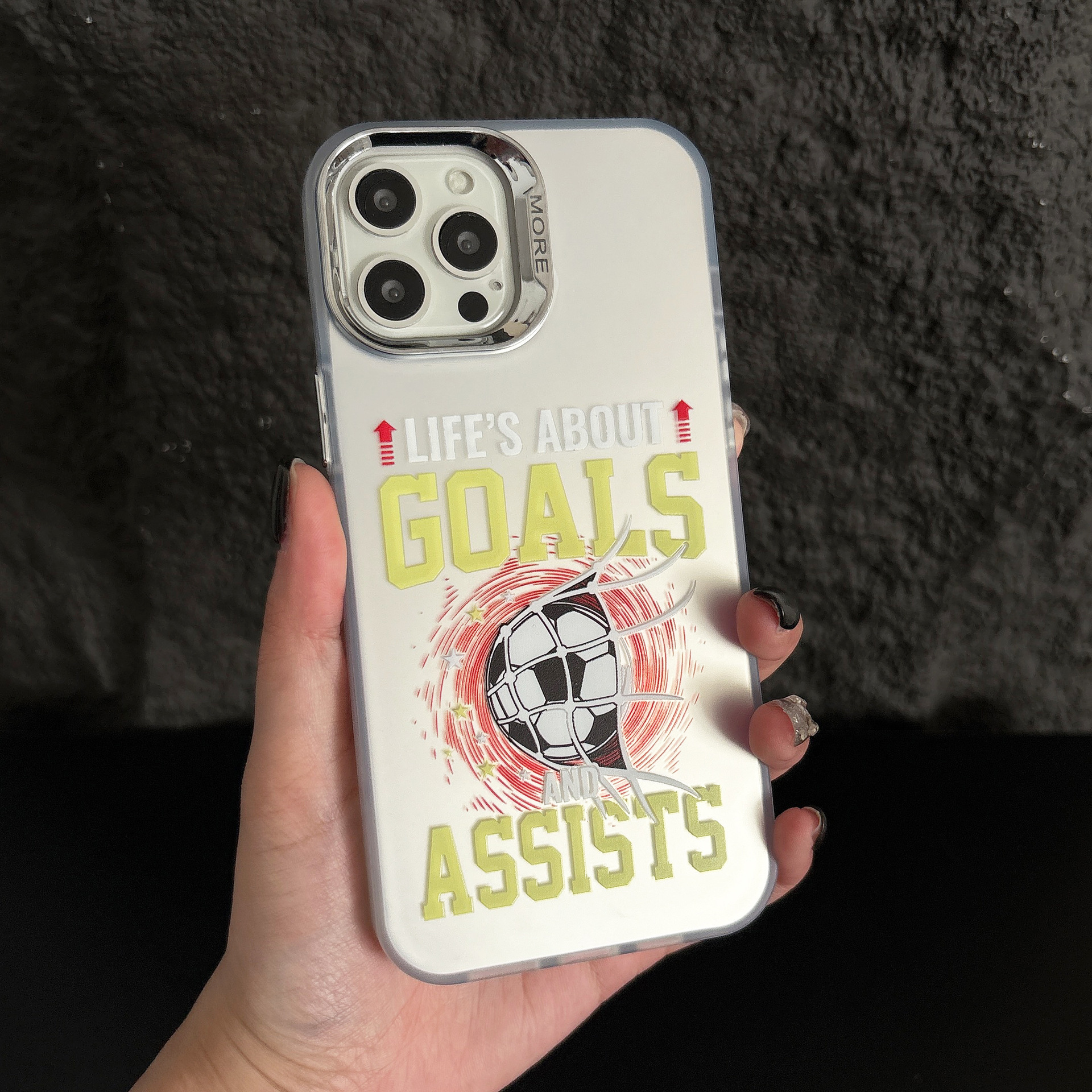 Creative football-themed phone case suitable for iPhone 16 Pro Max, Apple 17 Pro, anti-drop 14 Plus, personalized men's style
