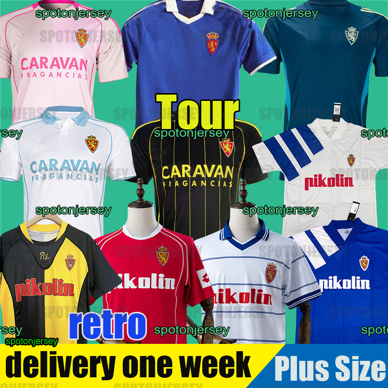 2026 tour version Zaragoza 25 26 Soccer Jerseys 4XL Real Zaragoza Football Shirts Adult Uniforms Men kids kit zaragoza retro shirt camiseta zaragoza zipper shorts