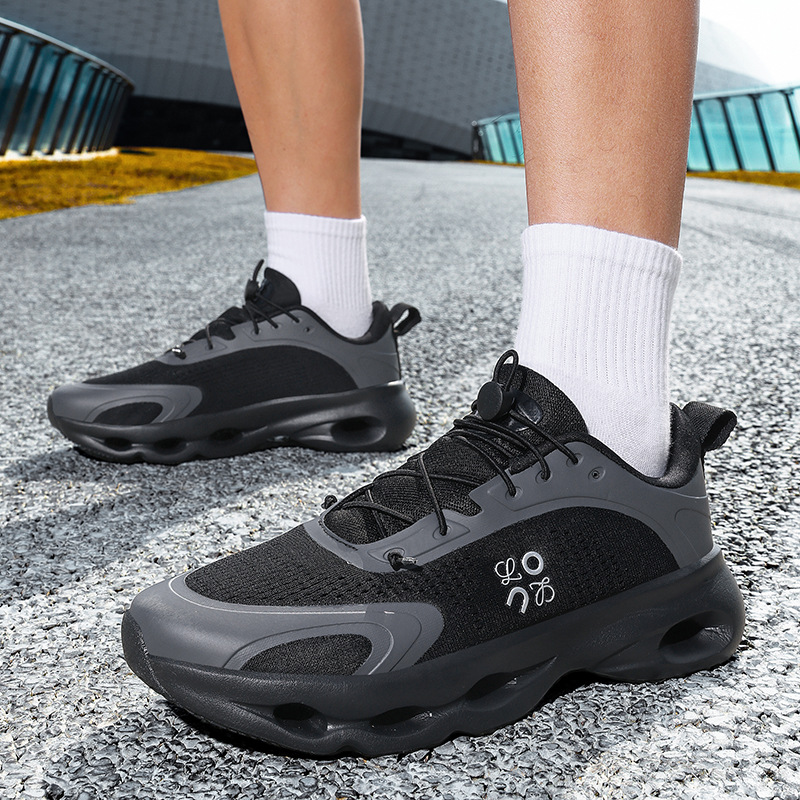Free shipping Men comfortable and trendy soft soled sports and leisure shoes men thick soled height increasing Comfortable blue plain