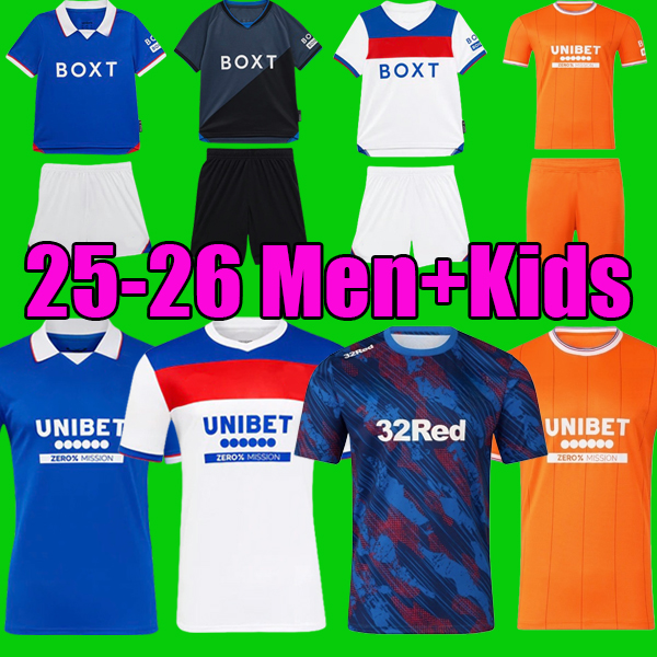 25 26 RANGERSS fc Soccer Jerseys 2025 2026 Glasgow COLAK ROOFE BARKER MORELOS TAVERNIER TILLMAN FC FASHION JR ARMED FORCES DAY TEE Kit top Football Shirt men kids set