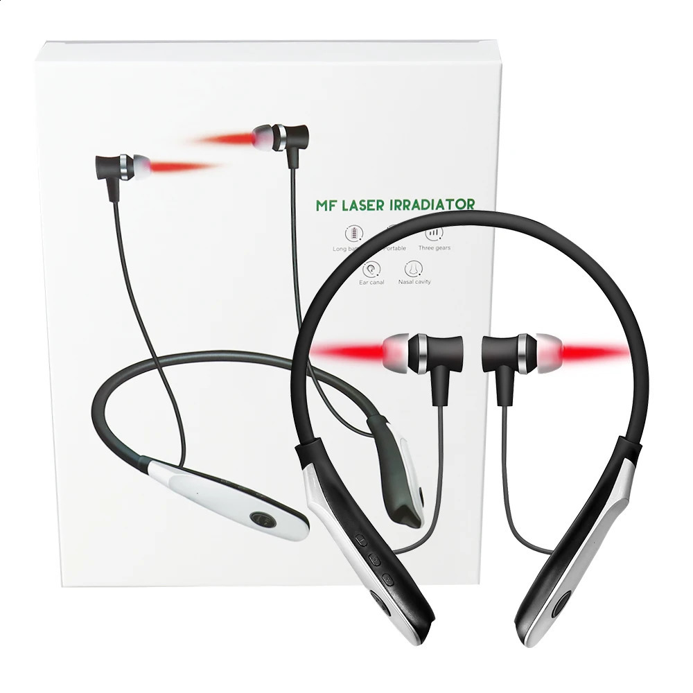 Tinnitus Ear Laser Physio Device 2 in 1 Neck-hanging 650nm Laser Ear Irradiator Reduce Tinnitus LLLT Otitis Media Earplug 260415