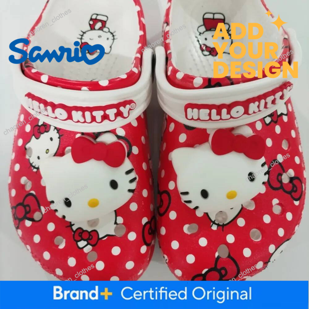 Hello Kitty Melody Cute Cartoon Sandals With Non Slip Adult parent-child style Lightweight and versatile Summer Beach And Casual