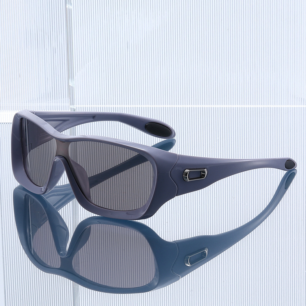 2026 New Large Frame Sports Fashion Sunglasses Simple One-Piece Protective Eyewear