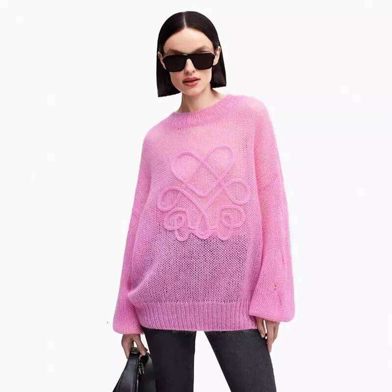 Autumn Winter New Casual Pullover Sweater Long Sleeve Round Neck Loose Soft Knitted Top Women Fashion Knitwear MAKOUFEI