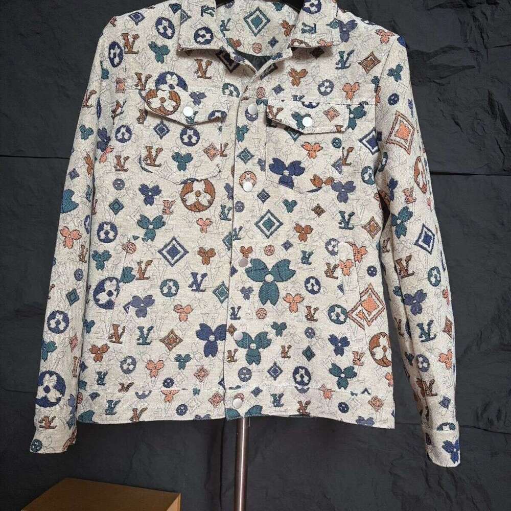 European Fashion Brand Autumn And Winter Turn-Down Collar Jacket For Men, Casual New Style With Unique Patterns, Youth Coat, Plus Size Asia Size