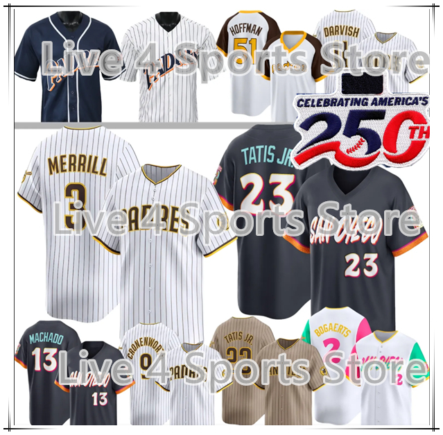 23 Fernando Tatis Jr 13 Manny Machado Jersey 3 Jackson Merrill 2 Xander Bogaerts 9 Jake Cronenworth Ramon Laureano Gavin Sheets Freddy Fermin PadRES Randy Vasquez