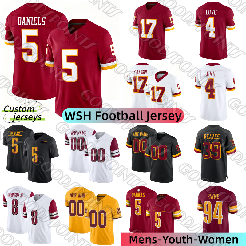 WashingtonS Commanders Jersey Jayden Daniels Terry McLaurin Chris Paul Marcus Mariota Luvu Sean Taylor John Riggins Sonny Styles Odafe Oweh 2026 Football jersey