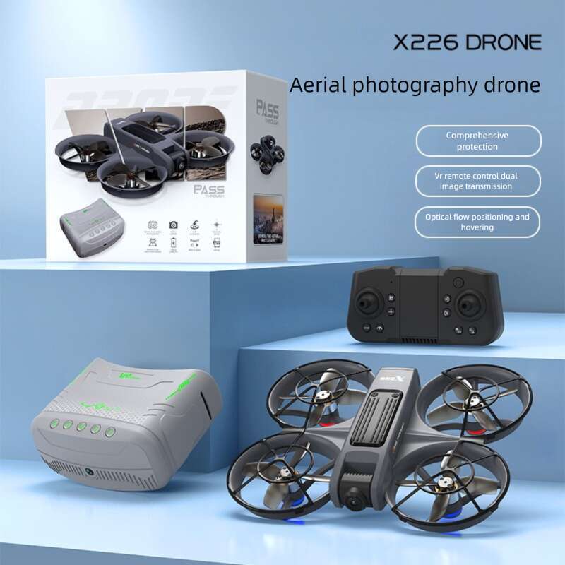 X226 VR FPV Drone Brushless Motor Dual Camera HD Aerial Photography Full Protection Long Battery Life RC Quadcopter for Beginners CKS