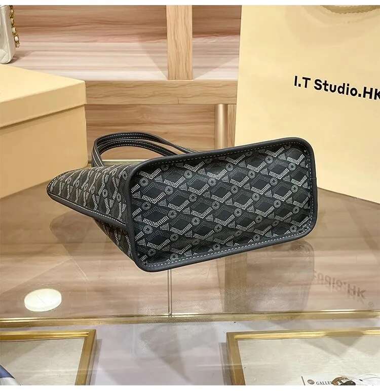 Lacel Urwebin Dogtooth Pattern Tote Bag: Stylish Large Capacity Shoulder Bag for Women's Autumn & Winter Fashion