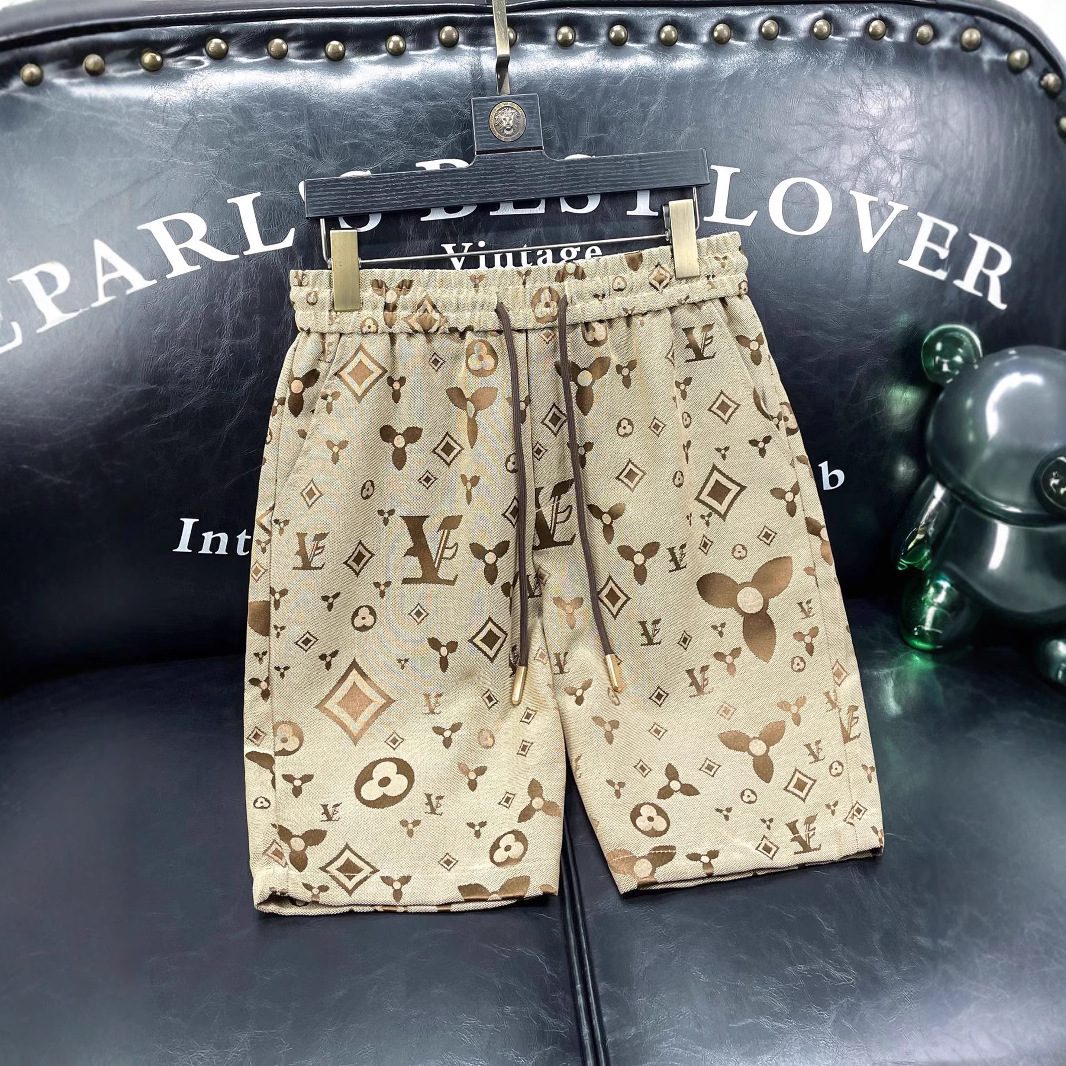 2026 Men's New Designer Luxury Brand Summer Casual Shorts Travel Beach Shorts Cross-border Foreign Trade Five Quarter Shorts Loose And Fashionabl