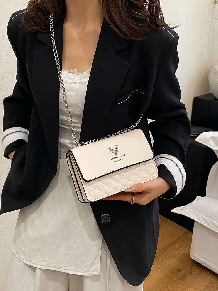 Round Ring Wooden Handle Crane Deer Spring Vintage Fortune Yuanbao Shell Bag Design Sense New Chinese National Style Handbag for Women