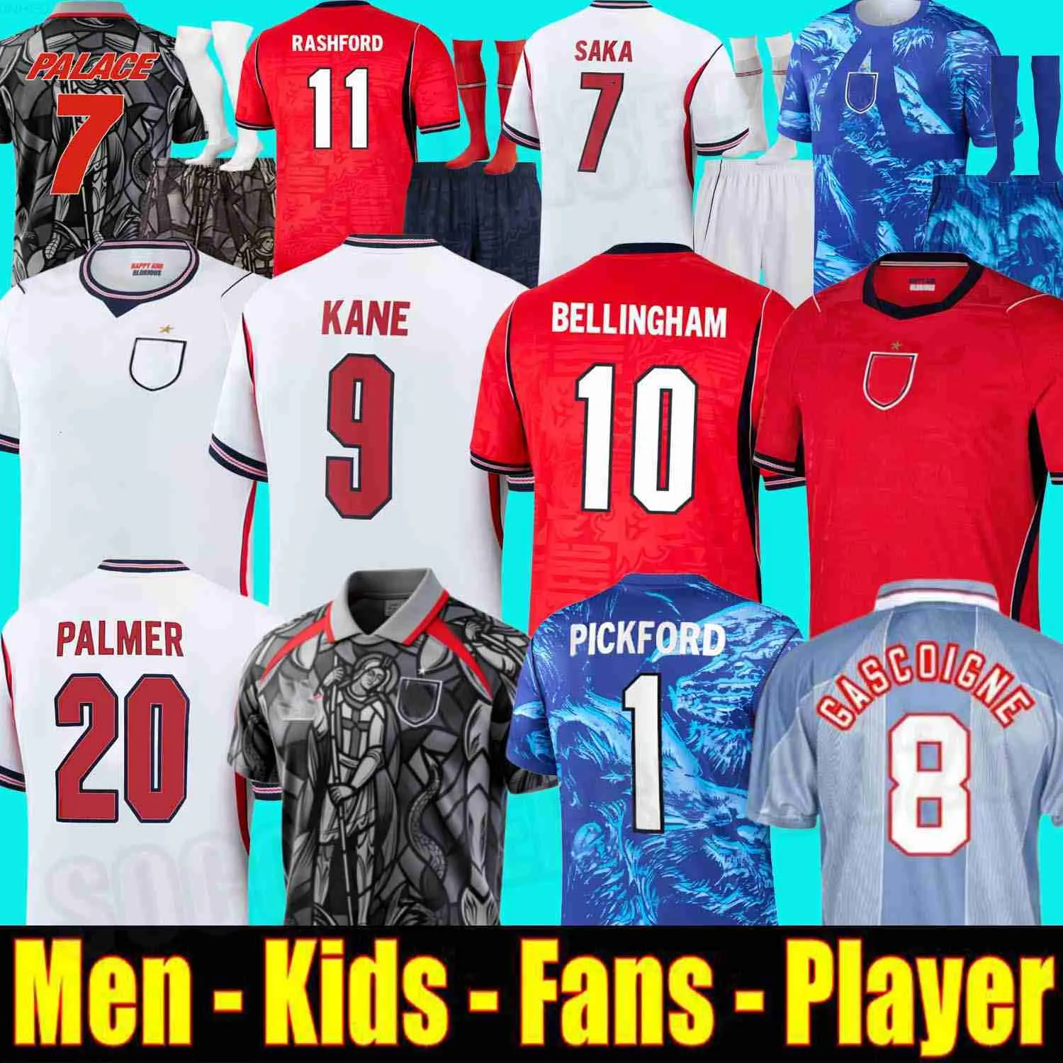 2026 EnGLaNdS Soccer Jersey Men Kids KANE BELLINGHAM RASHFORD RICE FODEN GORDON PALMER PICKFORD Football Shirt Soccer Uniforms WOMEN 26 27 kit World C