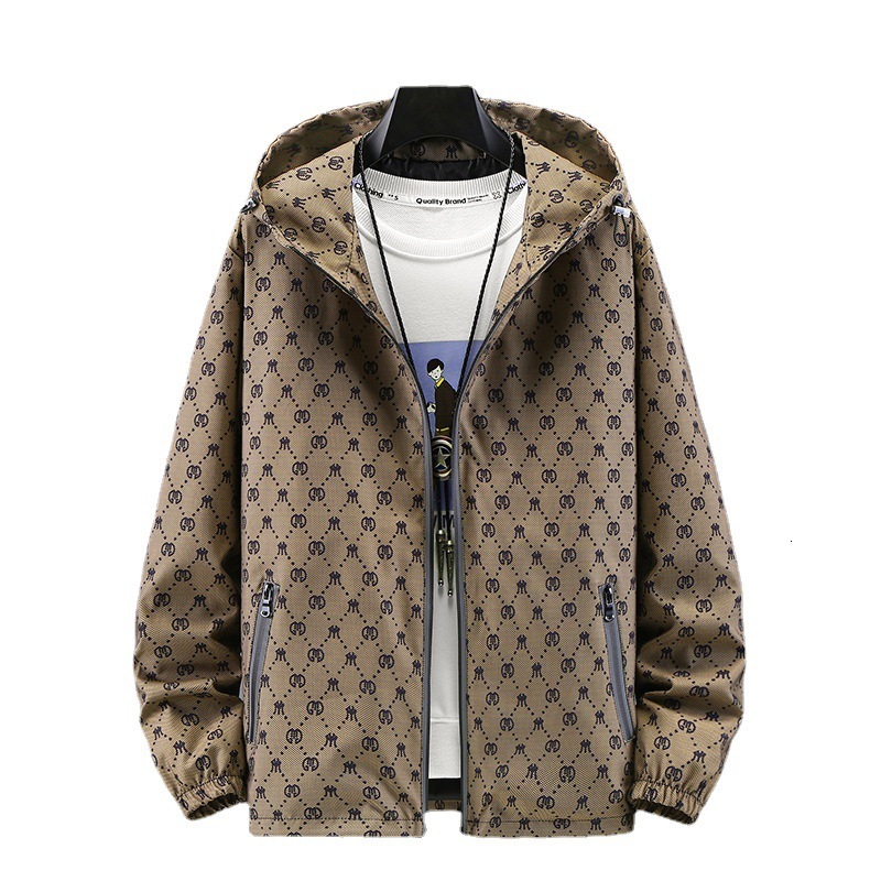 Designer Jacket 2026 New Autumn Men's Fashionable Coat With Reflective Effect Loose Style Coat Luxury Outerwear Outdoor Warmth Preservation